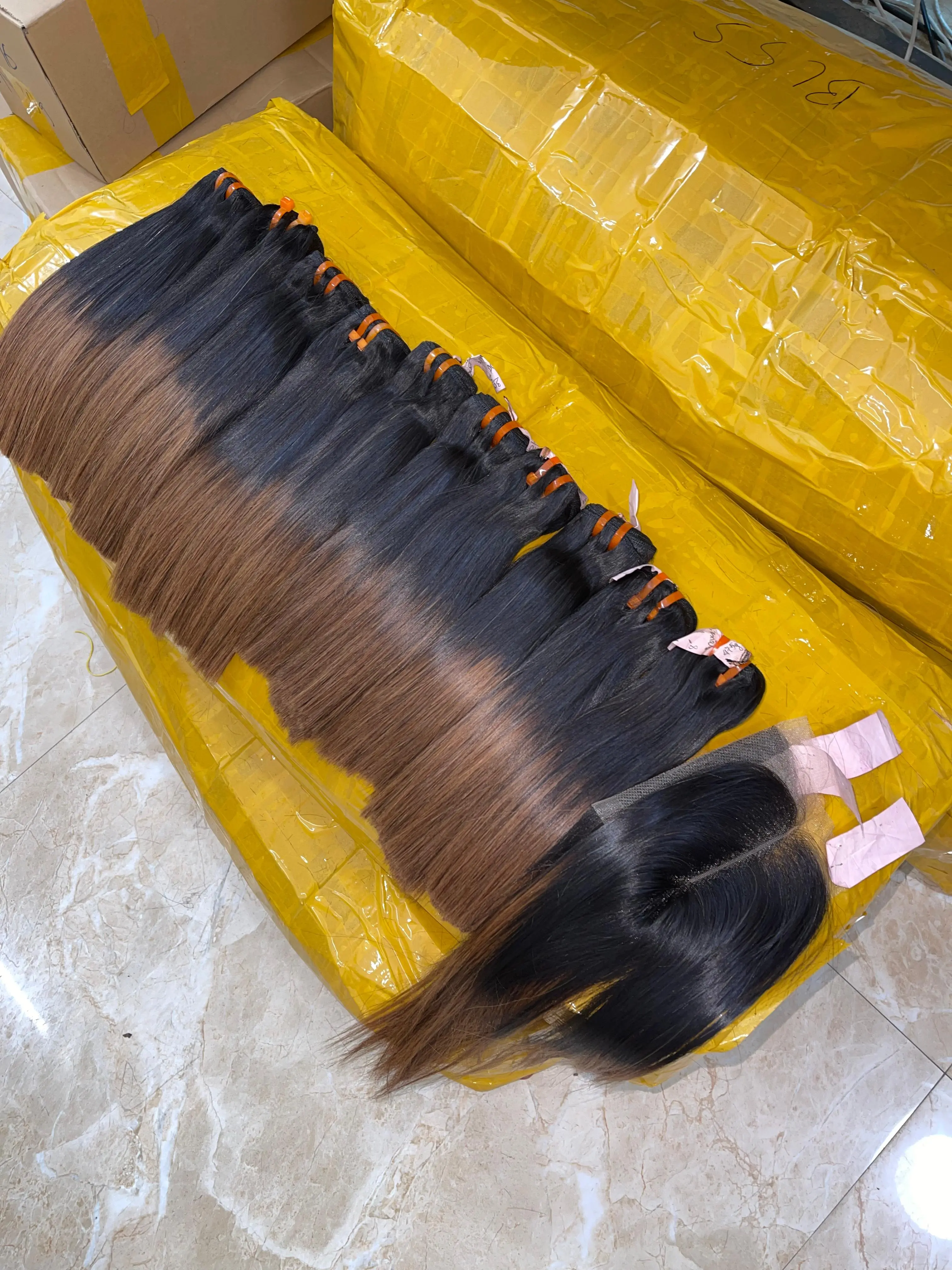 5x5 Super Double Drawn Lace Closure - OB 1B/Brown